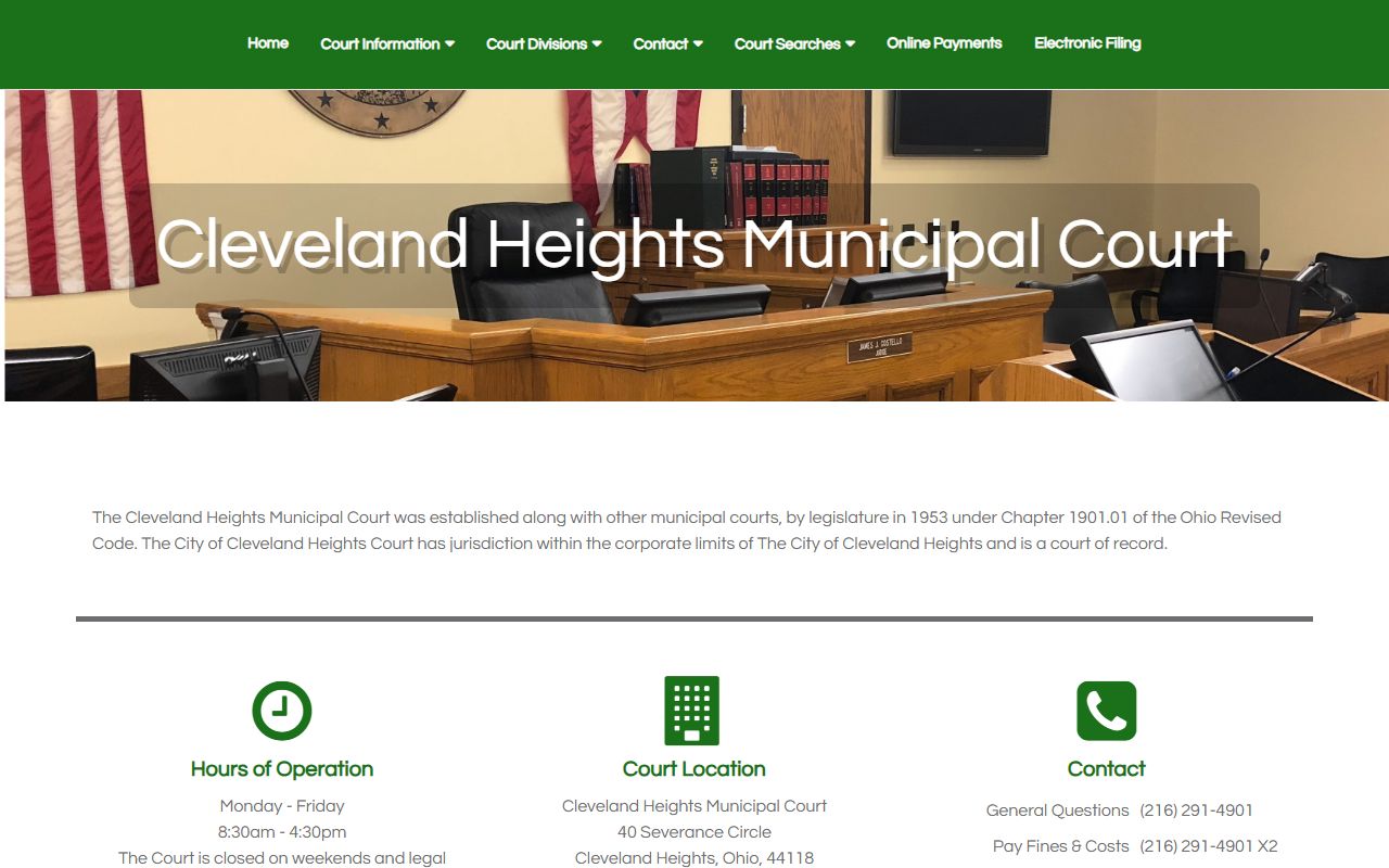 Cleveland Heights Municipal Court civil court records
