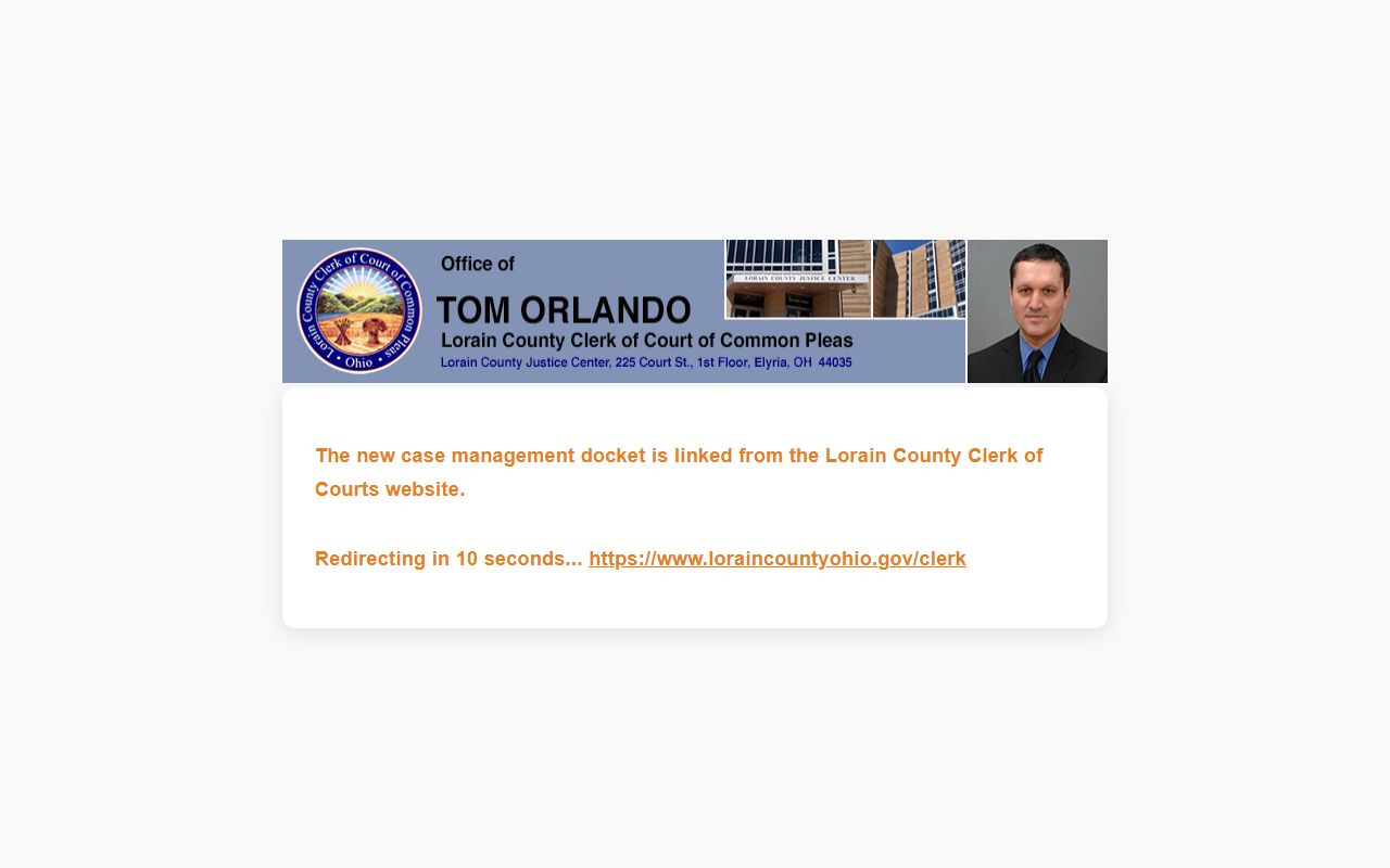 Lorain County Clerk of Courts Lorain civil court records search